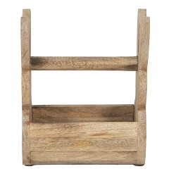 Clayre & Eef Holzkiste Kaninchen 16x12x25 cm Braun Holz