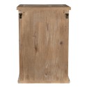 Clayre & Eef Wandregal 42x26x56 cm Weiß Braun Holz Glas