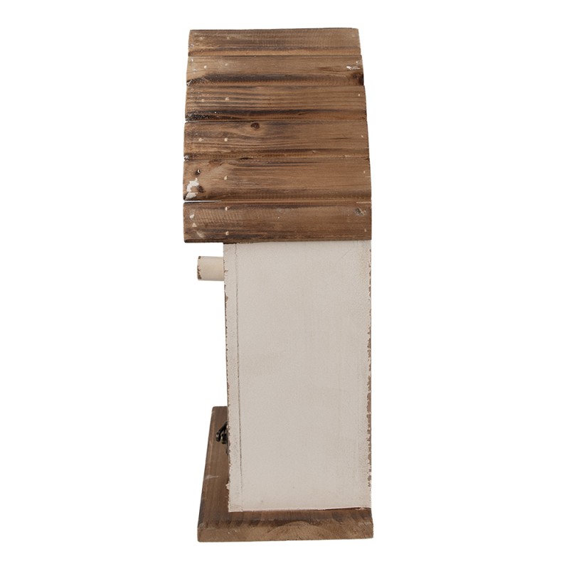 Clayre & Eef Vogelhuis  21x14x38 cm Beige Bruin Hout