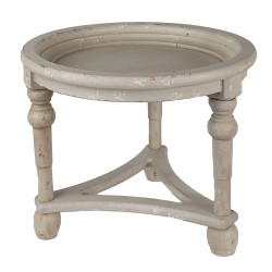 Clayre & Eef Plant Table Ø 40x33 cm Grey Wood Round