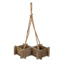 Clayre & Eef Pot de fleurs 38x22x9 cm Marron Bois