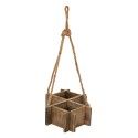 Clayre & Eef Pot de fleurs 38x22x9 cm Marron Bois