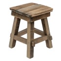 Clayre & Eef Plantentafeltje  15x15x21 cm Bruin Hout Vierkant