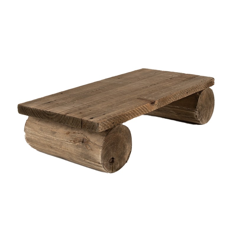 Clayre & Eef Plantentafeltje  25x12x8 cm Bruin Hout Rechthoek