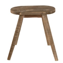 Clayre & Eef Petit table de plante 30x16x32 cm Marron Bois Ovale