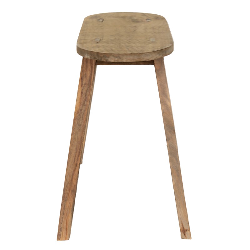 Clayre & Eef Petit table de plante 49x20x41 cm Marron Bois Ovale