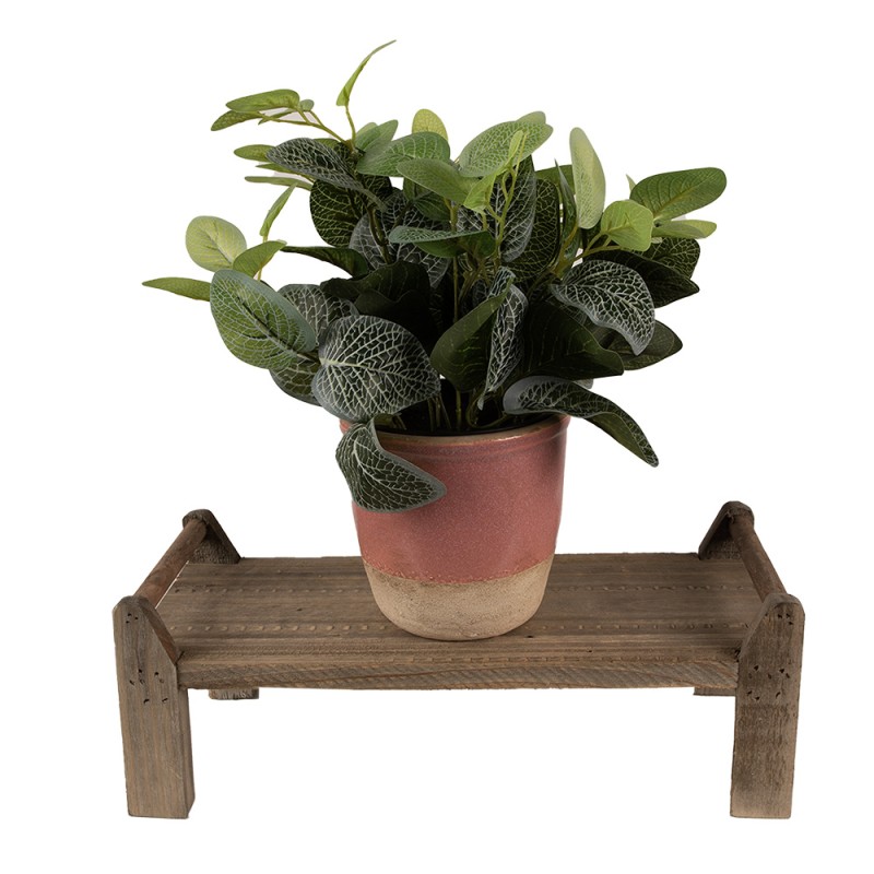 Clayre & Eef Plantentafeltje  40x17x14 cm Bruin Hout Rechthoek