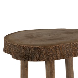 Clayre & Eef Plant Table Ø 24x36 cm Brown Wood