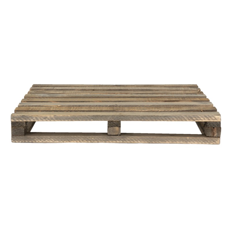 Clayre & Eef Pflanzentischchen 40x32x5 cm Braun Holz Rechteck