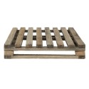 Clayre & Eef Pflanzentischchen 40x32x5 cm Braun Holz Rechteck