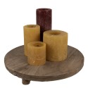 Clayre & Eef Petit table de plante Ø 33x6 cm Marron Bois