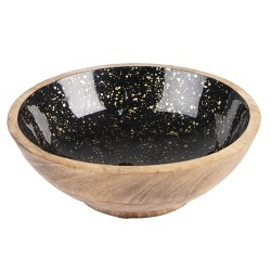 Clayre & Eef Decoratie schaal  Ø 20x7 cm Bruin Hout Rond