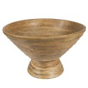 Clayre & Eef Decorative Bowl Ø 30x20 cm Brown Wood