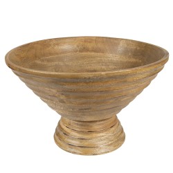 Clayre & Eef Decorative Bowl Ø 30x20 cm Brown Wood