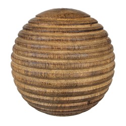 Clayre & Eef Kerstbal  Ø 8 cm Bruin Hout