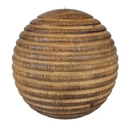 Clayre & Eef Boule de Noël Ø 12 cm Marron Bois