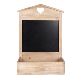 Clayre & Eef Krijtbord  35x13x32 cm Bruin Hout