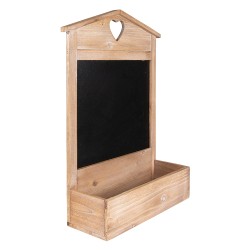 Clayre & Eef Krijtbord  35x13x32 cm Bruin Hout