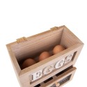 Clayre & Eef Suport d'oeufs 18x9x20 cm Marron Bois Rectangle Eggs