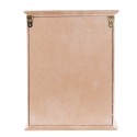 Clayre & Eef Key Cabinet 20x6x27 cm White Wood Glass Rectangle Home is my favourite place to be