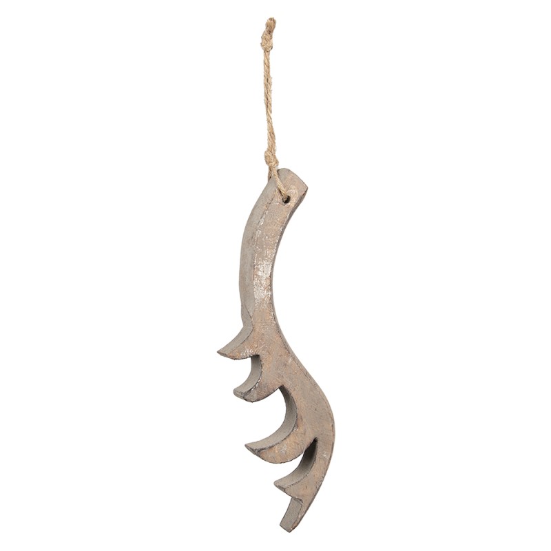 Clayre & Eef Pendant Antler 9x2x28 cm Brown Wood