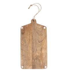 Clayre & Eef Decoratie snijplank  30x15 cm Bruin Hout Stier