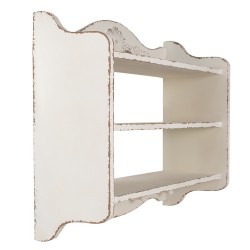 Clayre & Eef Etagère murale 50x19x47 cm Blanc Produit en bois