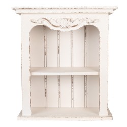 Clayre & Eef Etagère murale 51x20x56 cm Blanc Produit en bois