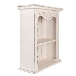 Clayre & Eef Etagère murale 51x20x56 cm Blanc Produit en bois