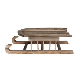 Clayre & Eef Decoratie Slee 35x15x10 cm Bruin Hout