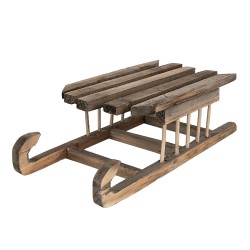 Clayre & Eef Decoratie Slee 35x15x10 cm Bruin Hout