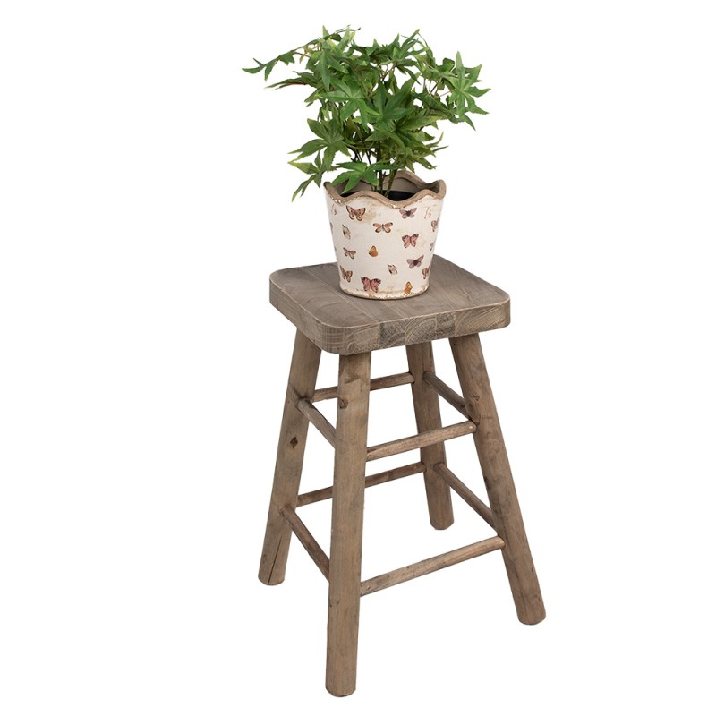 Clayre & Eef Table de plante 33x33x49 cm Marron Bois