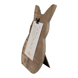 Clayre & Eef Photo Frame Rabbit 18x2x25 cm Brown Wood