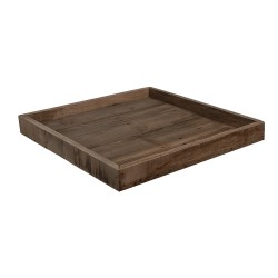 Clayre & Eef Decorative Serving Tray 38x38x4 cm Brown Wood Square