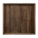 Clayre & Eef Decorative Serving Tray 38x38x4 cm Brown Wood Square