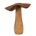 Clayre & Eef Décoration Champignon Ø 13x16 cm Marron Bois Fer