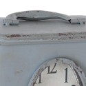 Clayre & Eef Orologio da tavolo 20x13x30 cm Grigio Ferro Ovale Armadio