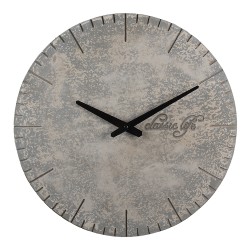 Clayre & Eef Orologio da parete Ø 40 cm Grigio MDF Rotondo