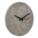 Clayre & Eef Horloge mural Ø 40 cm Gris MDF Rond