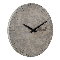 Clayre & Eef Orologio da parete Ø 40 cm Grigio MDF Rotondo