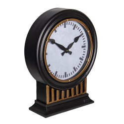 Clayre & Eef Horloge sur pied 37x45 cm  Noir Métal