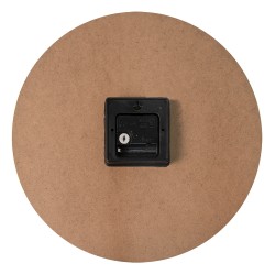 Clayre & Eef Wanduhr Ø 34 cm Braun Weiß MDF Weltkarte