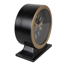 Clayre & Eef Table Clock 14 cm Black Iron Glass Big Ben London