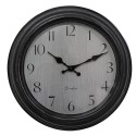 Clayre & Eef Horloge mural Ø 30x4 cm Noir Gris Plastique Verre London