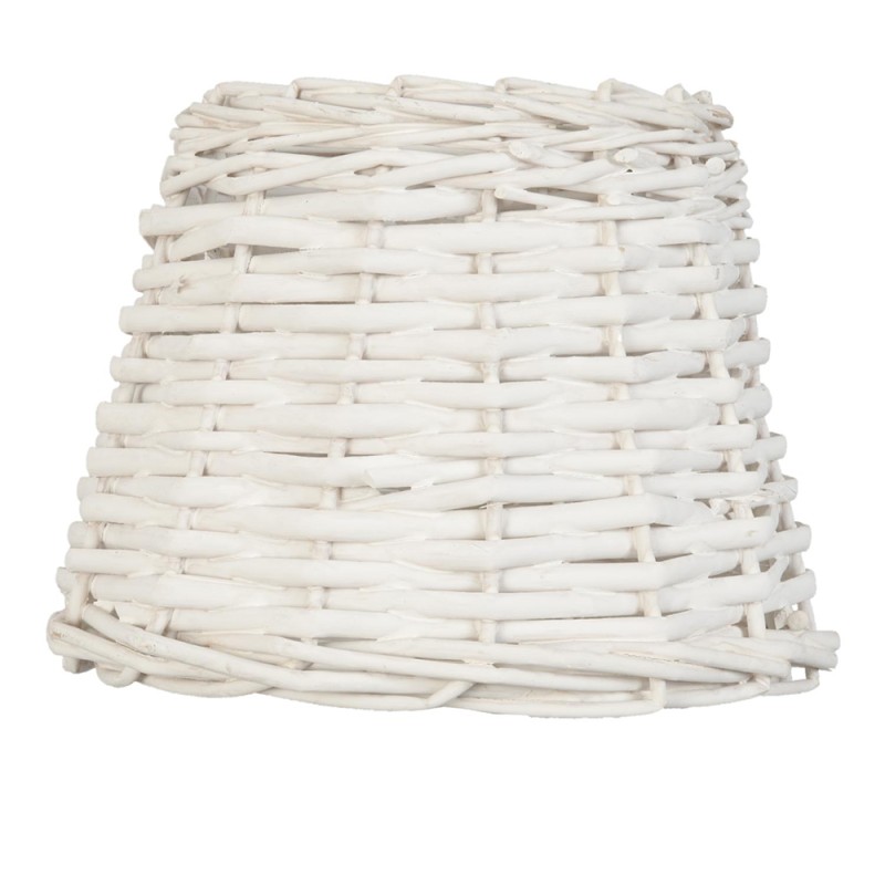 Clayre & Eef Lampshade Ø 20x15 cm White Rattan Round