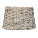 Clayre & Eef Lampenschirm Hängelampe Ø 30x19 cm Beige Rattan Rund