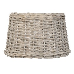 Clayre & Eef Lampenkap Hanglamp  Ø 30x19 cm Beige Rotan Rond