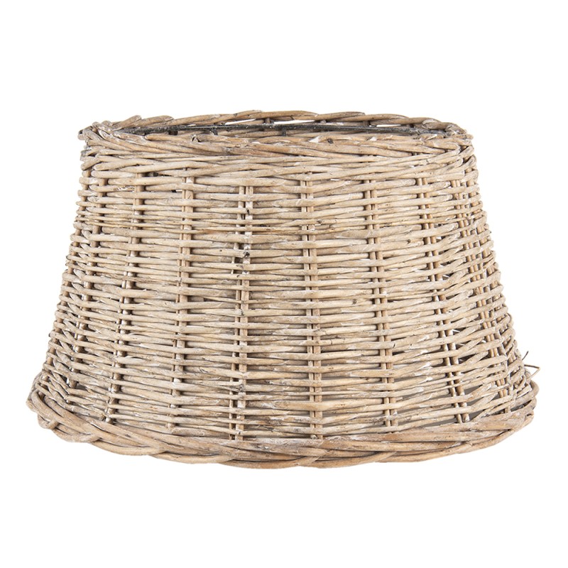 Clayre & Eef Lampenkap  Ø 38x22 cm Bruin Rotan Rond