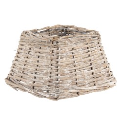 Clayre & Eef Paralume 21x21x14 cm Marrone Rattan  Quadrato