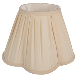 Clayre & Eef Lampenschirm Ø 28x19 cm Beige Baumwolle